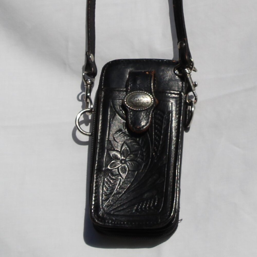 AMERICAN WEST LEATHER HAND MADE WITH SILVER ACCENTS - Picture 9 of 16